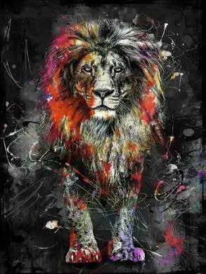 Lion Graffiti